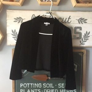 Velvet cropped cardigan